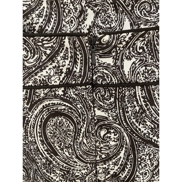 Retro Paisley Fit & Flare Dress • Petite Sophisticate 2P • Mod Boho Style - Picture 4 of 6